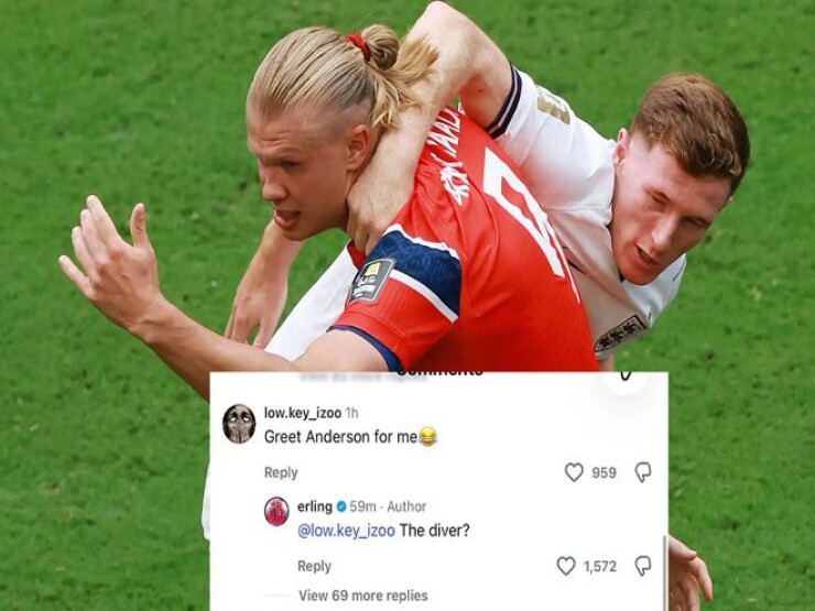 Haaland cà khịa tân binh Man City 116 triệu bảng, gọi đồng đội mới là "kẻ ăn vạ"