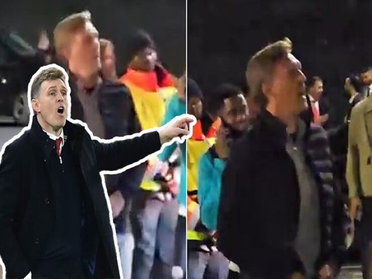 Lộ clip cựu sao MU Fletcher tranh cãi nảy lửa với fan ngoài sân Old Trafford