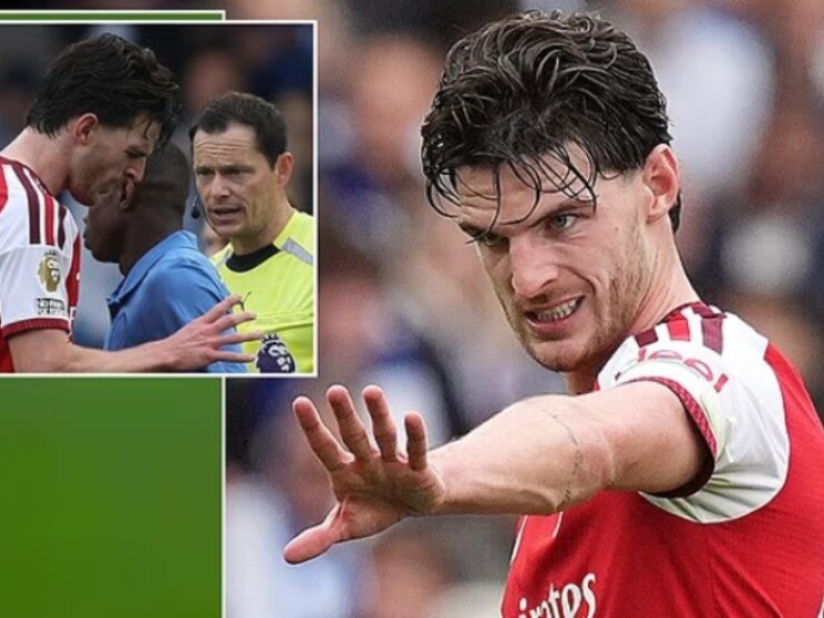Arsenal thảm bại, tranh cãi Declan Rice thoát thẻ đỏ và án treo giò 3 trận