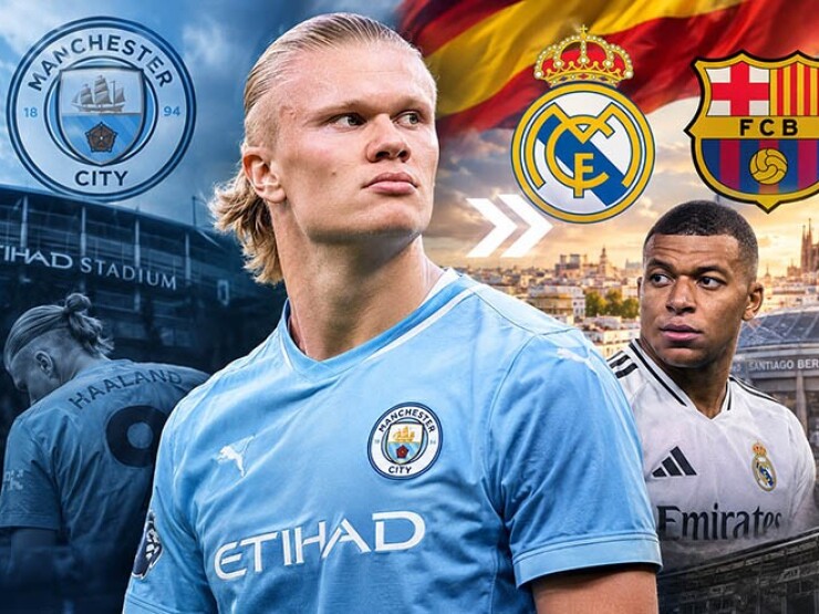 Haaland tính “đánh bài chuồn” khỏi Man City, thay Mbappe ở Real?